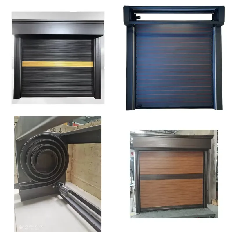 for High Speed Aluminum Alloy Shutter Fast Turbine Rolling Door Industrial Warehouse Windproof Garage