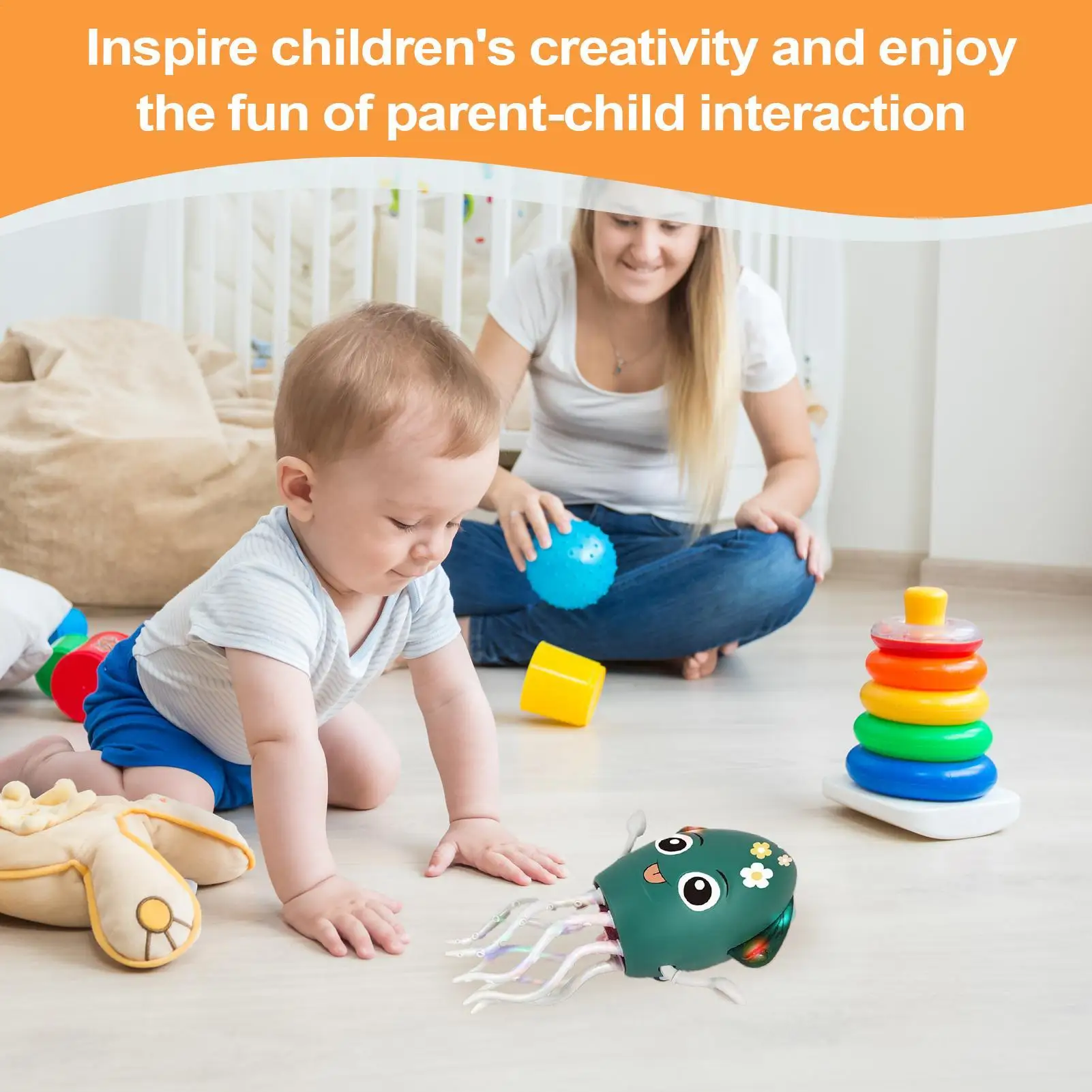 Brinquedo de polvo de dança elétrica, ovo automático para evitar obstáculos, robô elétrico recarregável usb com luzes led e música para