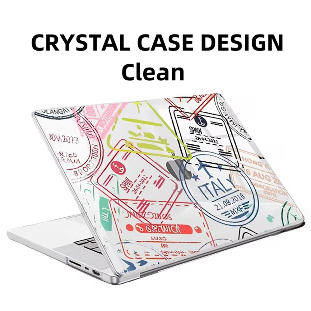 Laptop Case For MacBook Pro 13 14 16 Case 2020 M1 A2338 M2 Air 13.6 Touch ID 2026 M5 2025 M4 Coque Macbook Air 15 Case Funda