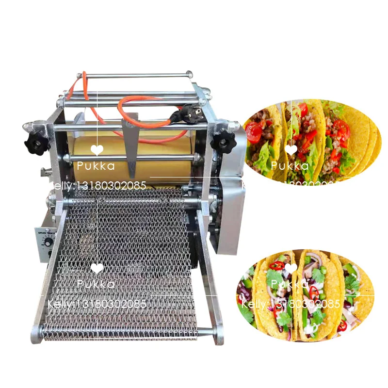 110V Small Flour Corn Mexican Tortilla Maker / Taco Press Tortilla Wraps Making Machines