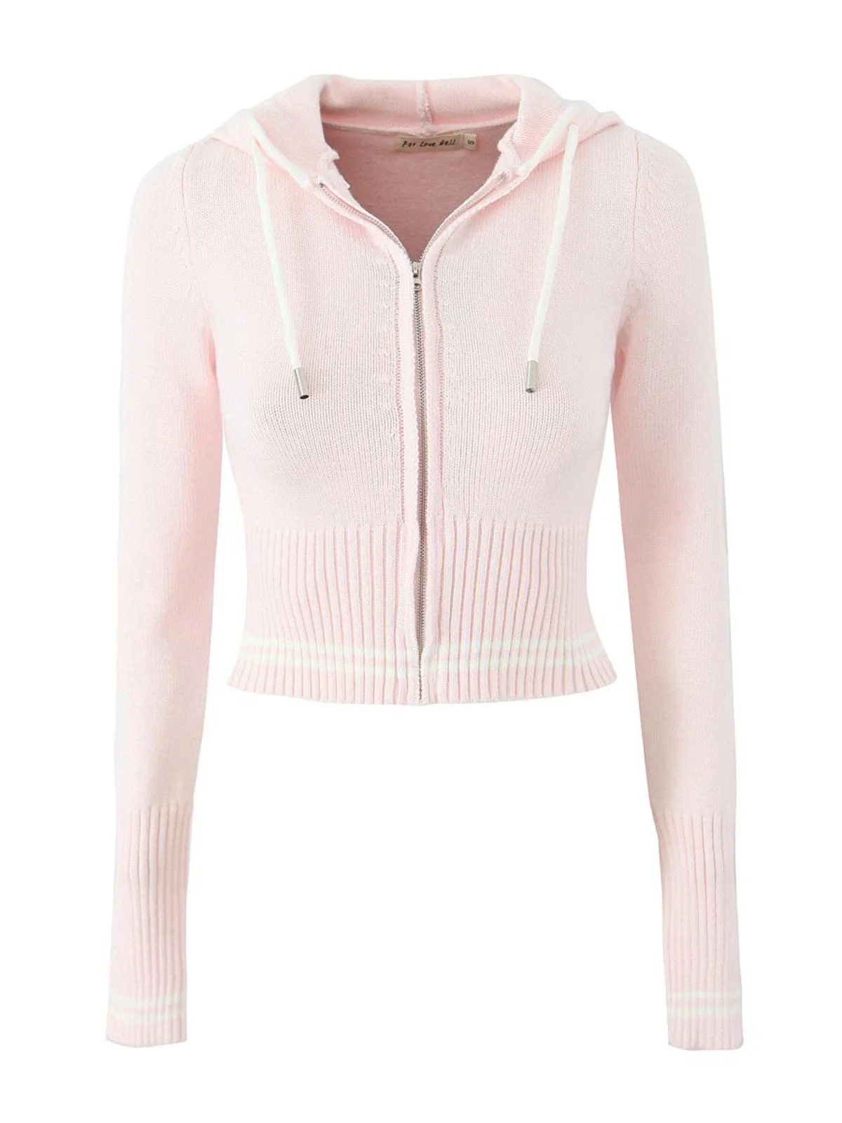 

American Sle Spicy Girl Color Blo Waist Cinched Zipper Knitted Sweater Hooded Cardigan Low Waist Long Pants Women Faion...