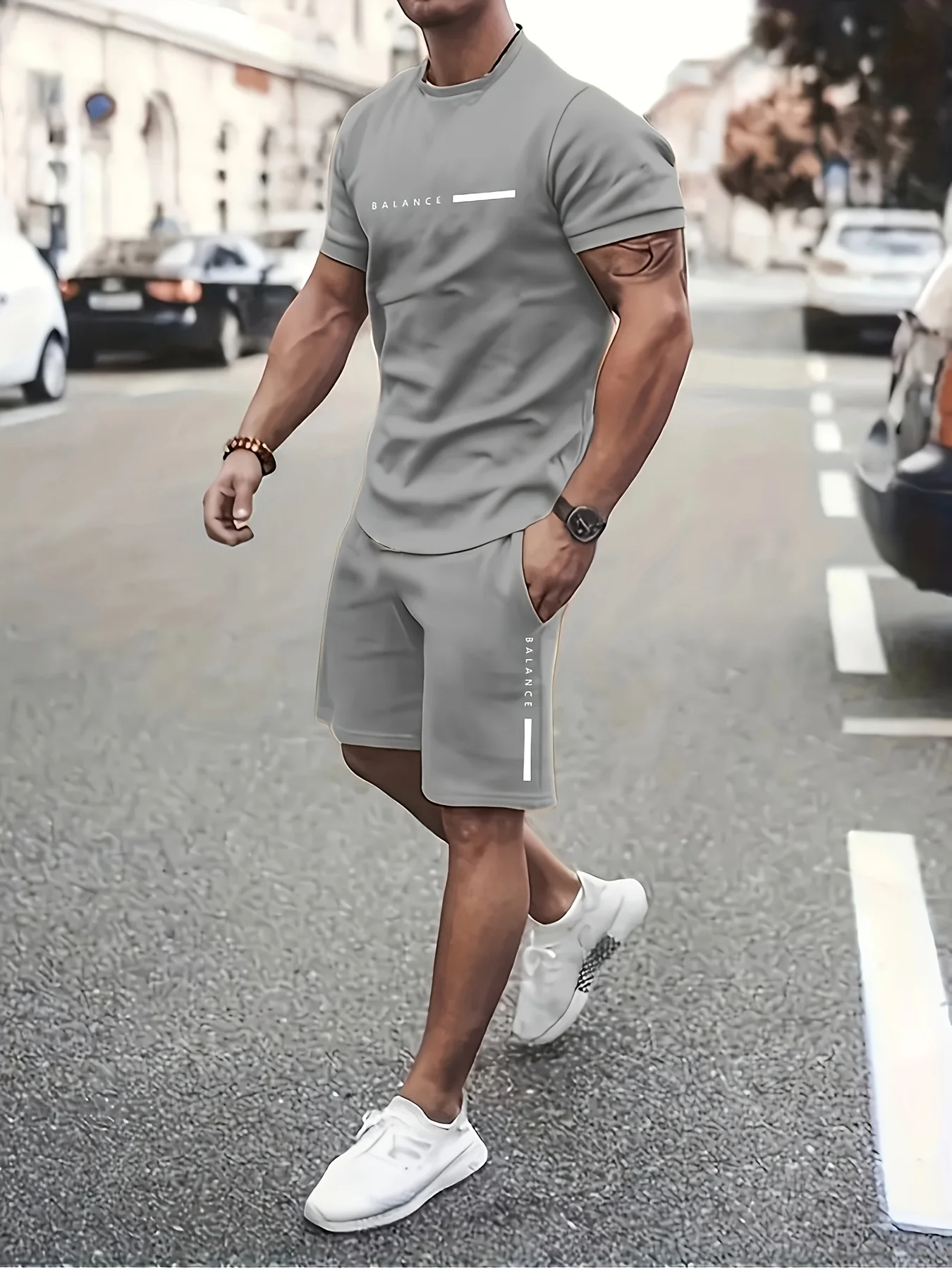 New Men's Summer Short-Sleeve T-Shirt Set Streetwear Two-Piece Athletic Outfit 3D Printed Casual Shorts Men's Leisure Set
