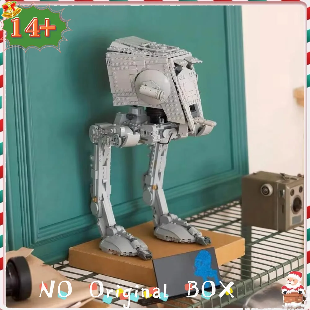 

В наличии 75417 UCS AT-ST Walker Star Battle, модель конструктора из строительных блоков для детей, подарки на Хэллоуин, Рождество, день рождения