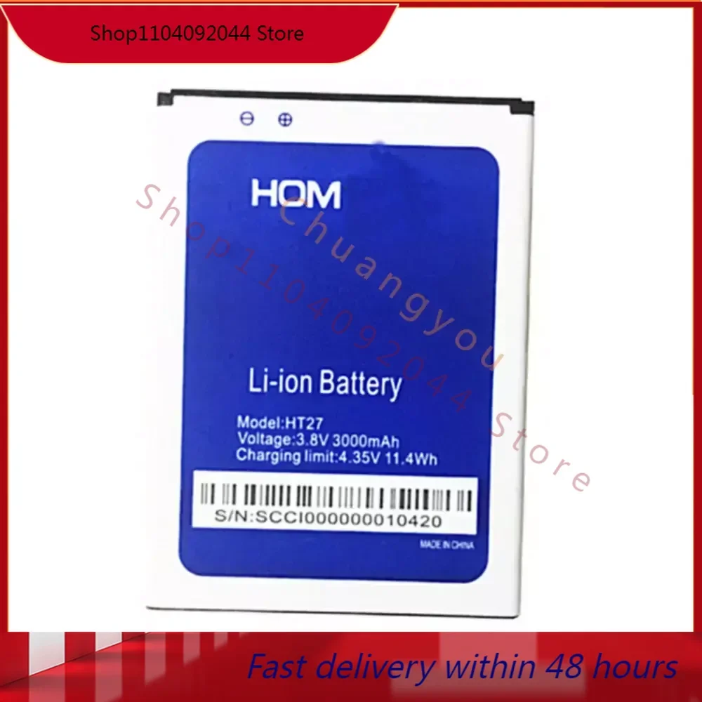 New  size battery For HOMTOM HT27 3000mAh mobile phone battery