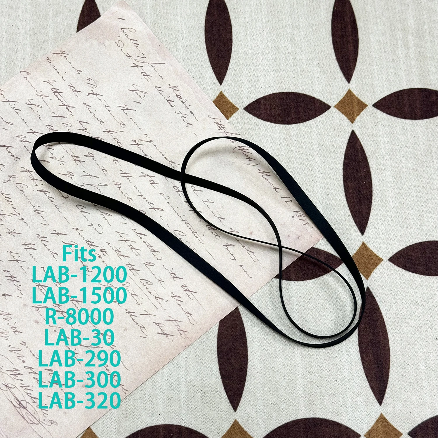Flat Drive Belt Fits REALISTIC LAB-1200 LAB-1500 R-8000 LAB-30 LAB-290 LAB-300 LAB-320 Turntable Platter Belt Repair