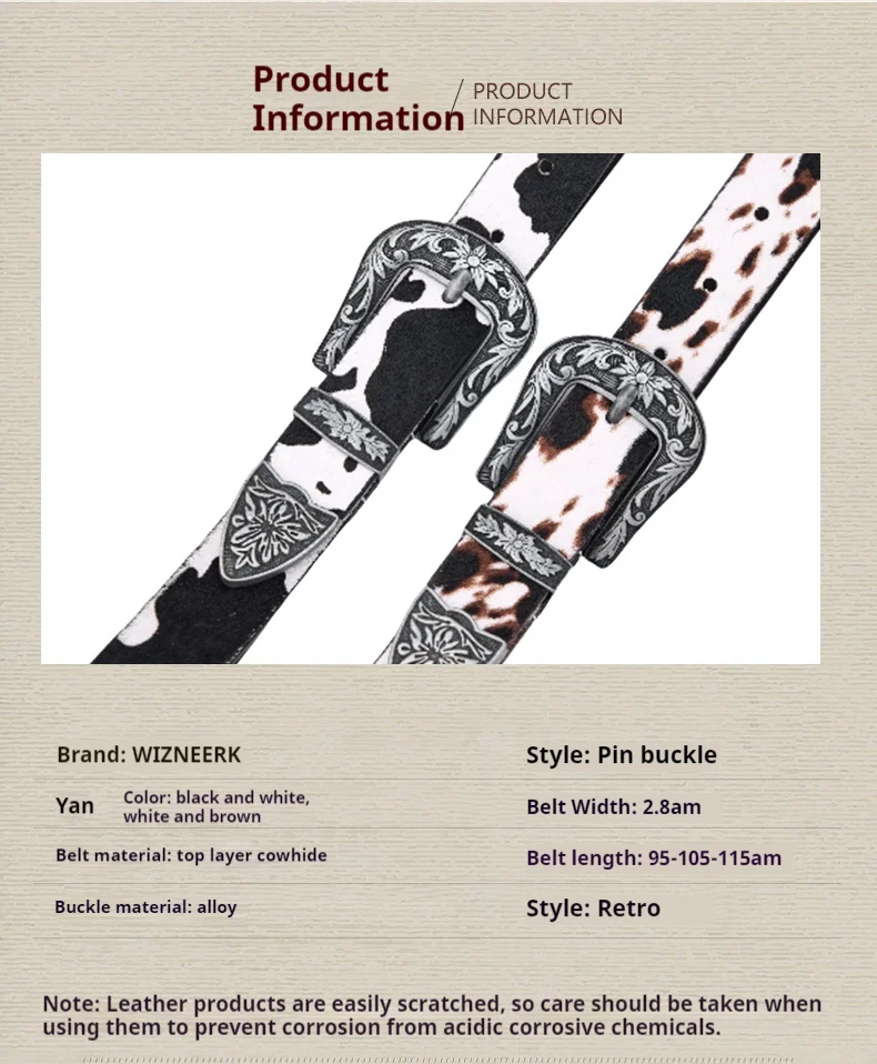 ZHENHAO New horsehair belt for women, a retro and artistic waist belt with alloy pin buckle, is versatile, trendy and high-end
