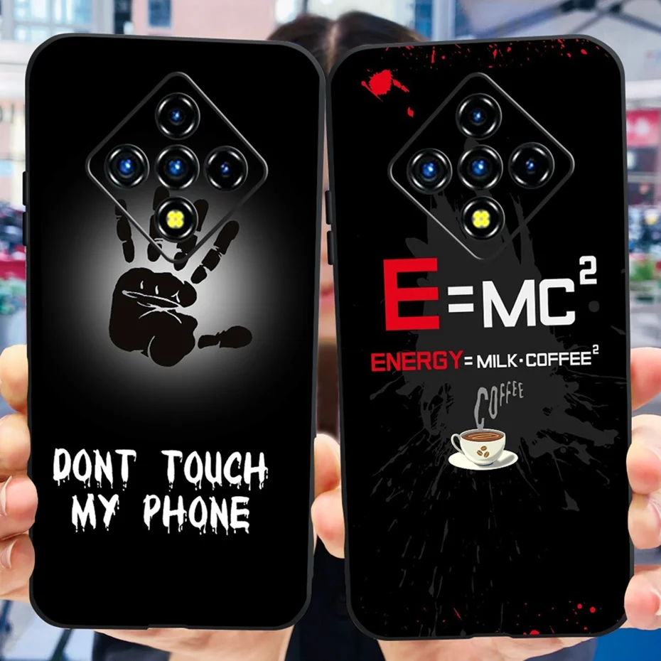 حافظة سيليكون سوداء لـ infinix zero 8 8i x687 x687b ، الموضة ، التنين ، المعدن ، المطلي ، الناعم ، حافظة لـ infinix zero8 zero8i