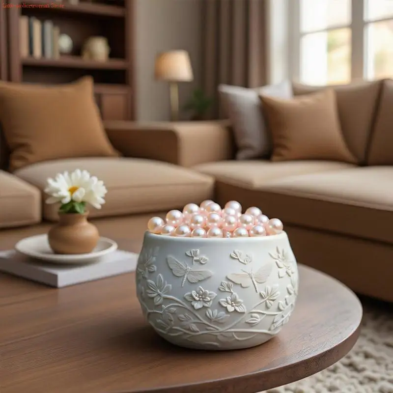 

F92D Heart Pattern Planter Molds Silicone Texture Perfect for Handmade Craft Projects