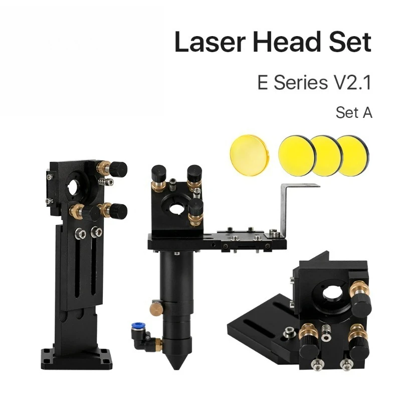 Cloudray E Series CO2 Head Set with Focusing Lens & Reflector Mirrors for Engraving Cutting Machine