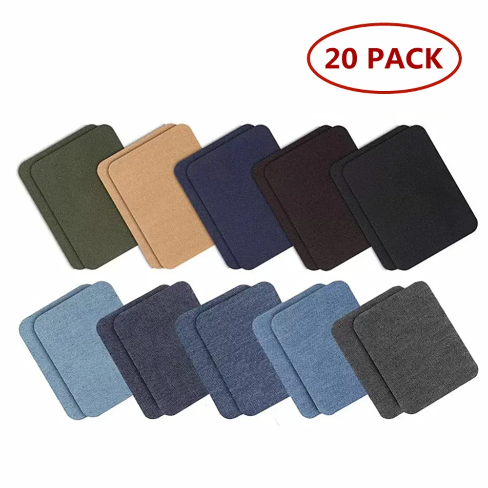 Back Glue At Will Cut Rectangular Denim Ironing Patch Knee Elbow Decorative Repair Cloth Patch Embroidery Patch