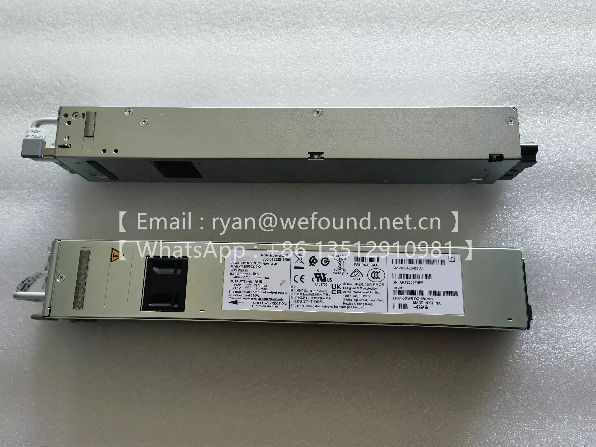 700-013838-1100 DC-DC電源モジュール 341-100428-01 FPR4K-PWR-DC-950