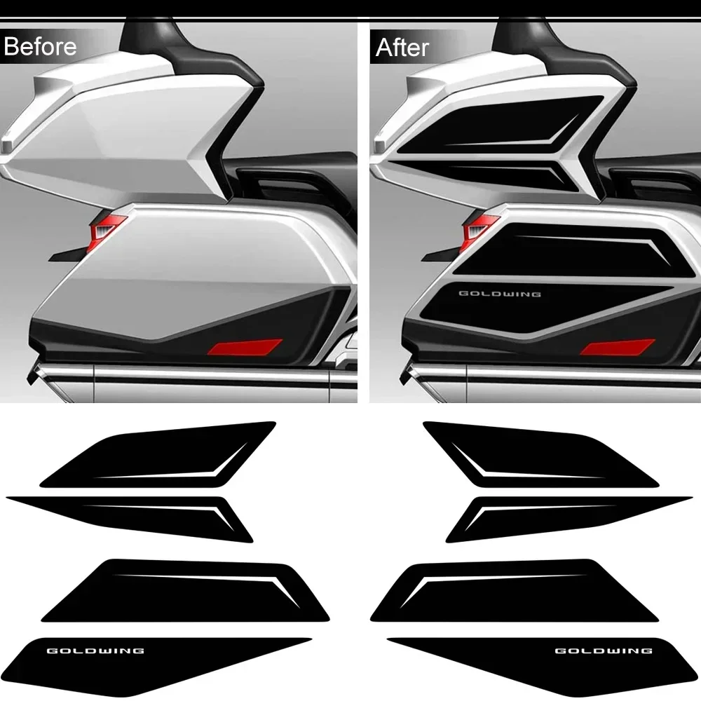 Decalques para Malas de Bagagem Tronco, Proteção Tanque Pad, Emblema Logotipo, Honda Goldwing GL1800 Tour