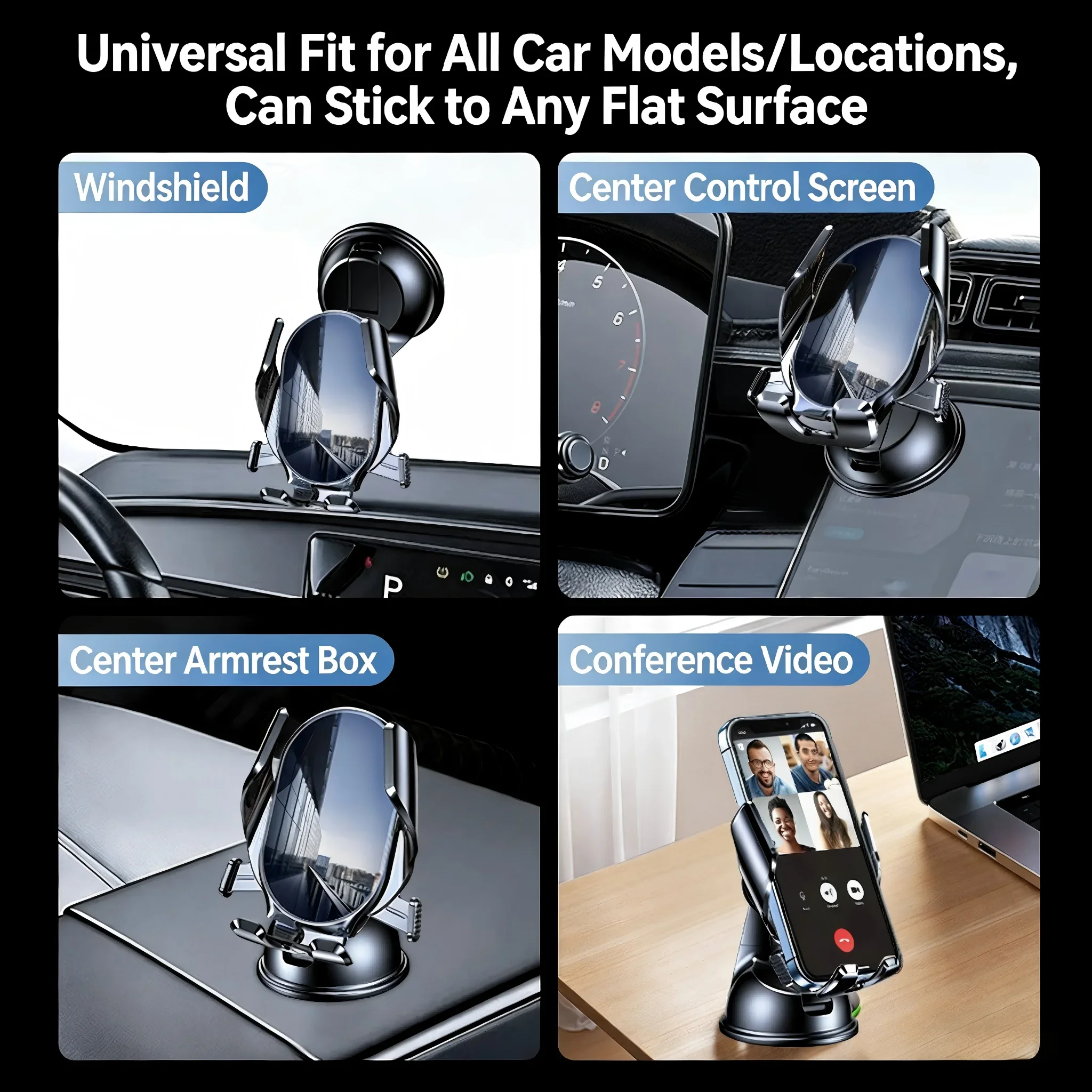 

2026 Mobile Phone Holder Car Navigation Support Stand Mechanical Linkage Automatic Locking Suction Cup Mount