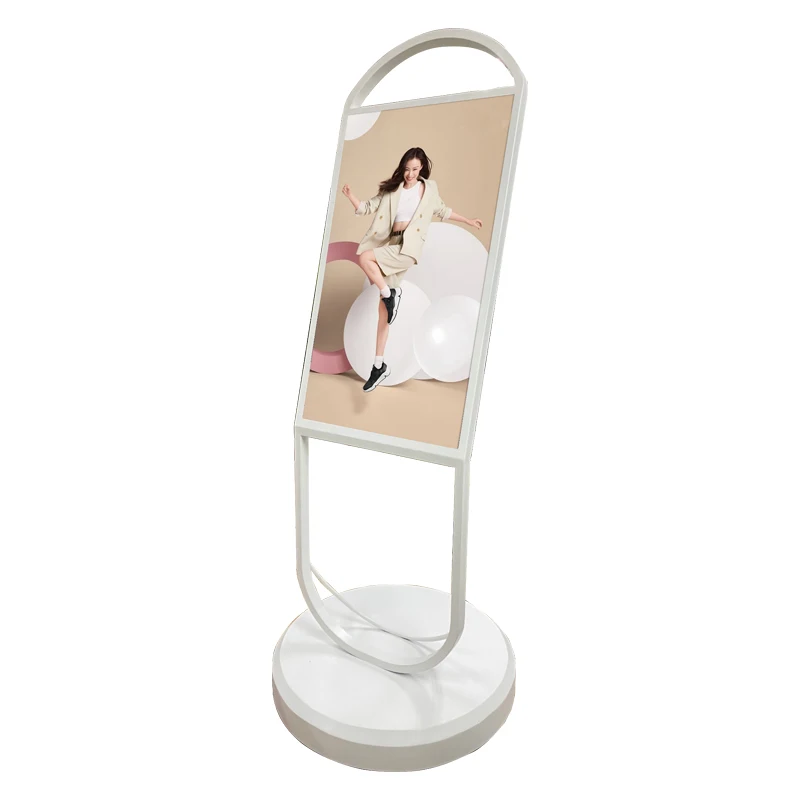 

7*24h Stable Running 700nits 32 Inch Lcd Display Movable Standing Battery Powered Digital Signage