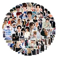 110Pcs Korea Team Stickers Korean Star Kpop DIY Stickers Scrapbooking Phone Luggage Skateboard Decorative Waterproof Decals 2