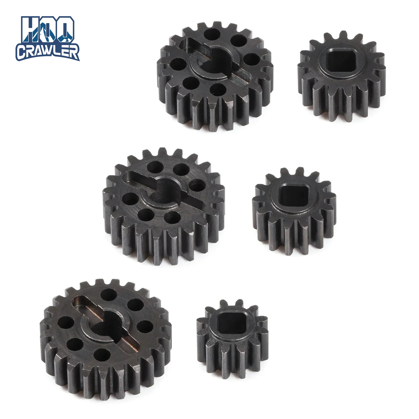 Zestaw przekładni portalowych ze stali poddanej obróbce cieplnej 15T/20T 14T/21T 12T/23T do osi portalowej 1/10 Axial Capra F9 SCX10 III AR45