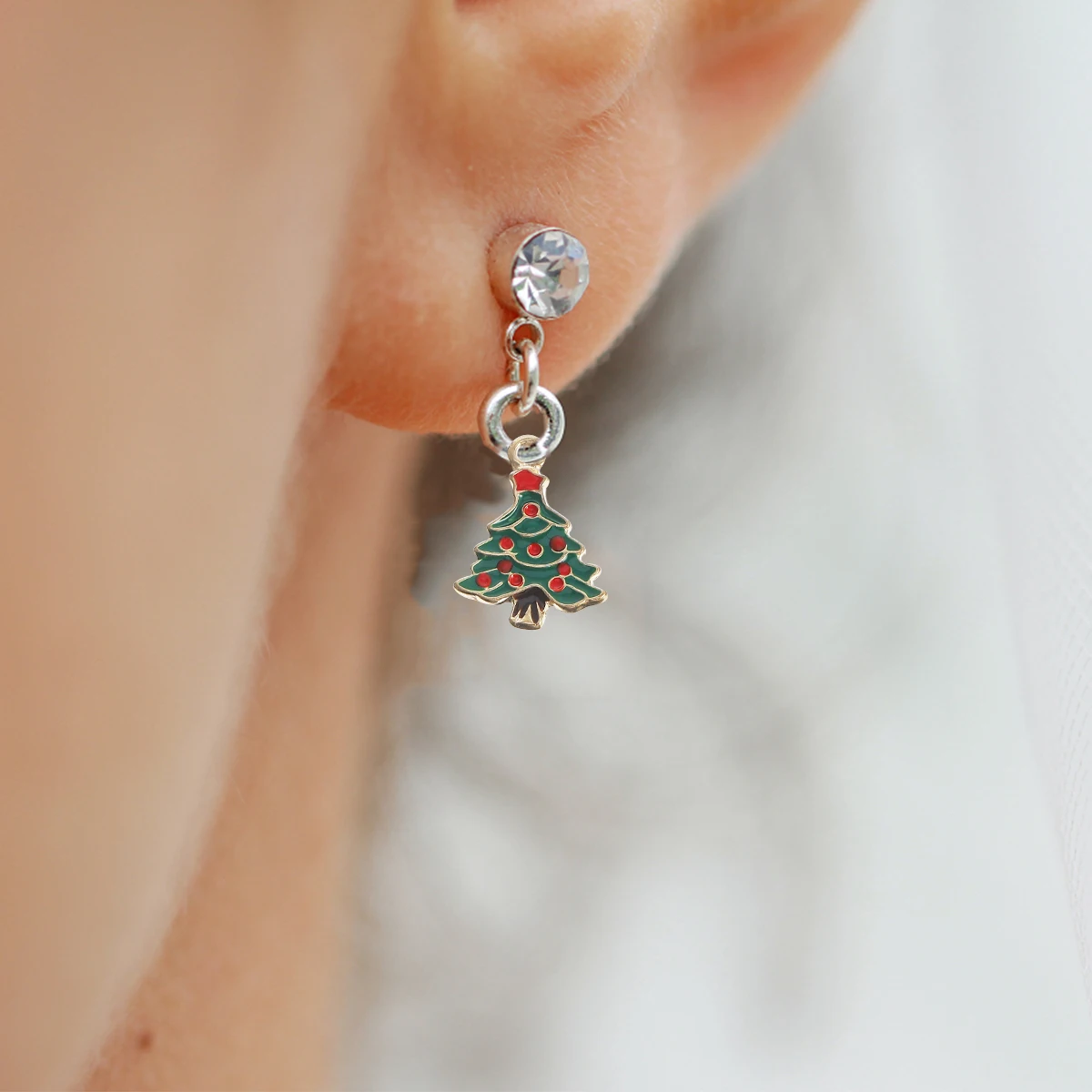 

10 Pcs Christmas Tree Pendant Miniature Ornaments Jewelry Supplies Charms Necklace Hanging for Making Craft Crafts Pendants