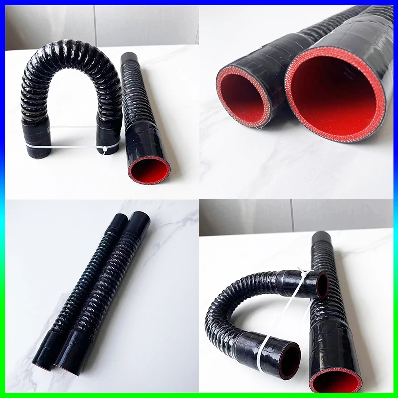 ID25-90mm Length 300-1000mm Universal Car Silicone Flexible Hose Air Intake Pipe Radiator Tube Intercooler Tube And Two Clamps