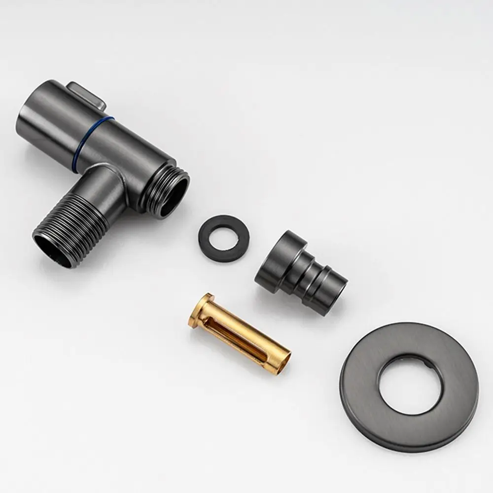 

Автоматический запорный клапан для воды, смеситель для стиральной машины G1/2, быстро открывающийся водопроводный кран из нержавеющей стали, экономия места, настенный монтаж