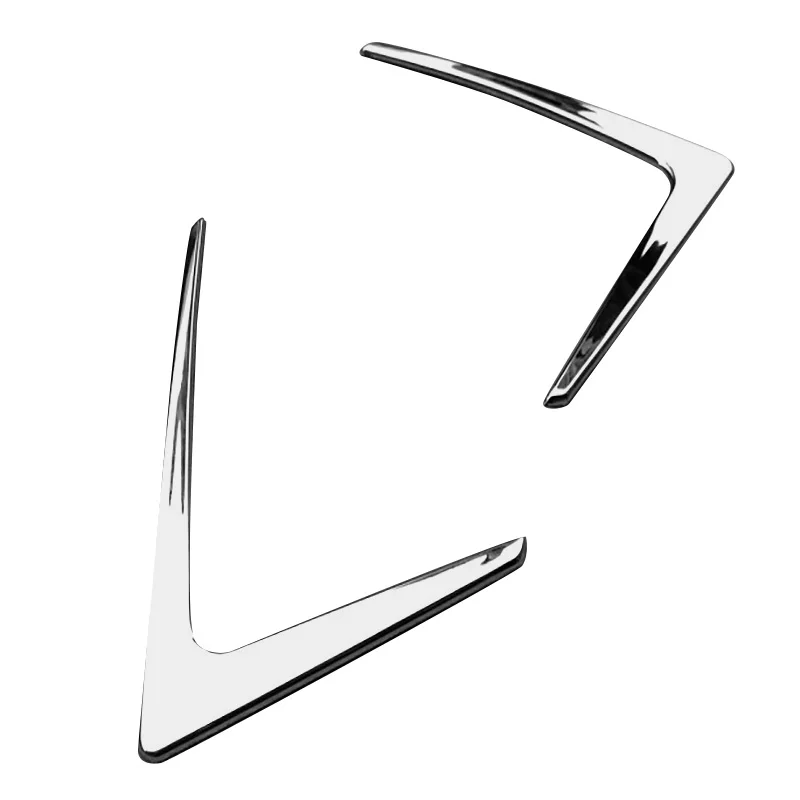 A30P-Chrome Head Light Front Lamp Triple-Cornered Trim Cover Molding Styling Bezel Lid Garnish For Honda Hrv Vezel 2014-2019