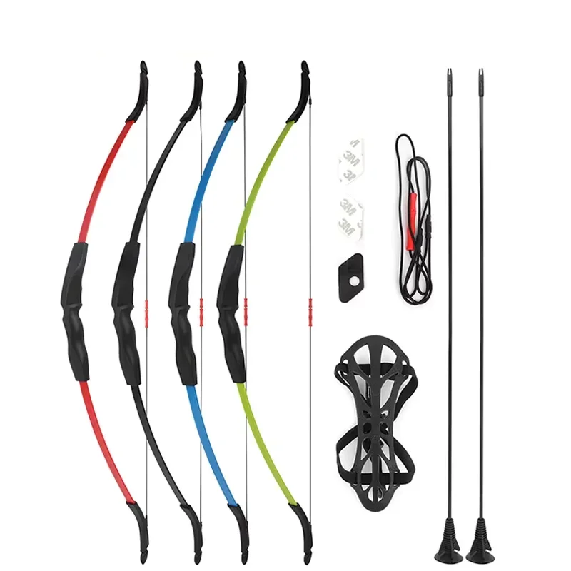 8-15Lbs Archery Recurve Bow and Arrow Set Draw Weight Adjustable Children Bow for Child Outdoor Sports Shooting Target Practice