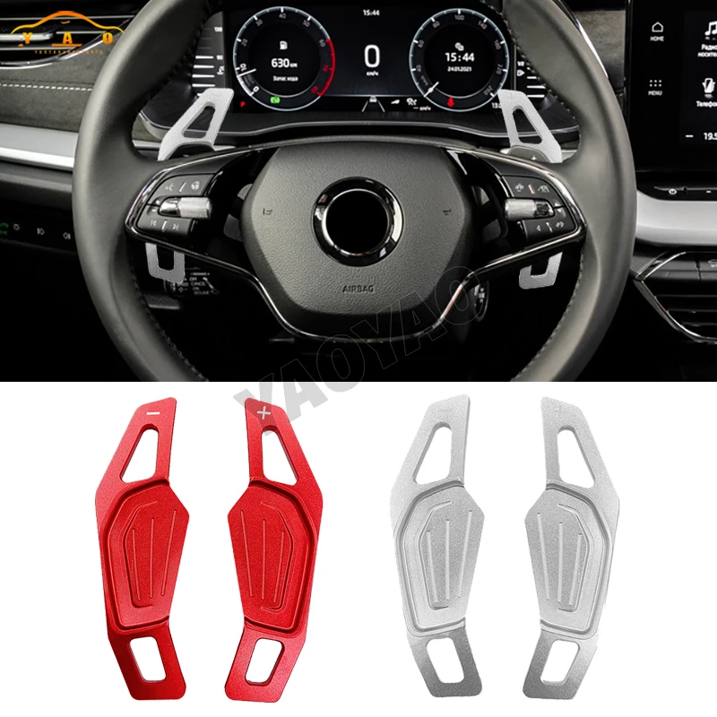 

Car Auto Steering Wheel Shift Paddle Extend Shifters Sticker DSG Gear For Skoda 2020 Octavia A8 MK4 ENYAQ IV RS VRS 2021 Karoq