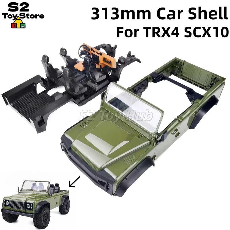 RCDream RD110 Wilderness Defender Open Top RC Crawler Hard Body 313mm Wheelbase Fits TX4 SCX10 1 10 Scale Off Road Truck Shell