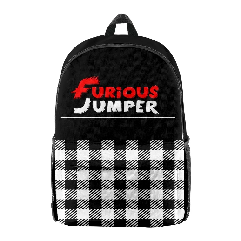 Рюкзак школьный Furious Jumper для мальчиков и девочек, водонепроницаемый вместительный ранец из ткани Оксфорд, дорожная сумка для студентов и мальчиков