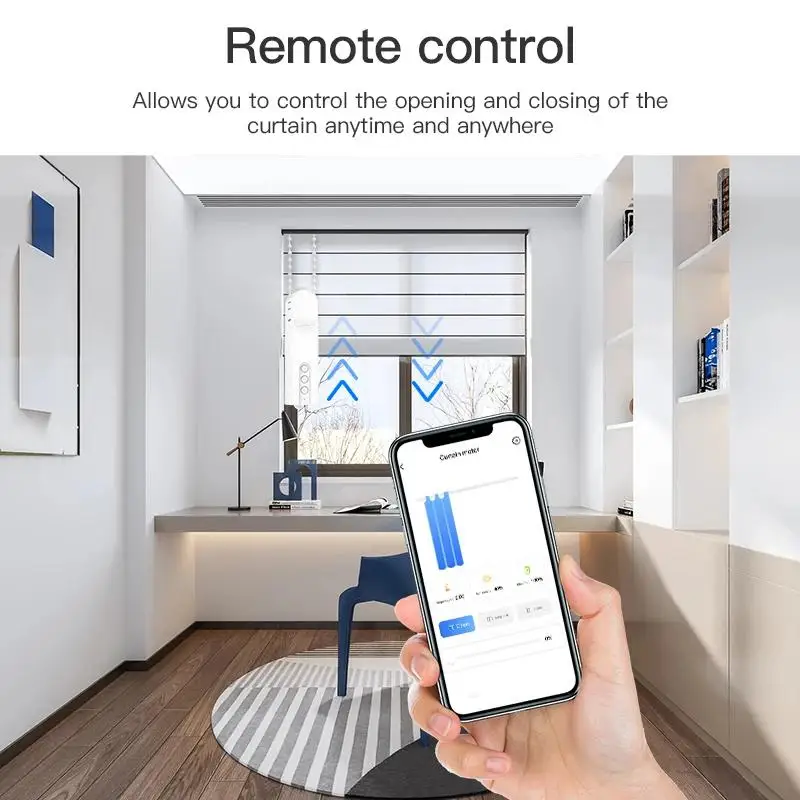 Imagem -02 - Rolo de Corrente Elétrico Inteligente com Wi-fi Zigbee Bluetooth Funciona com Alexa Google Home Persianas Obturador Unidade Kit Remoto