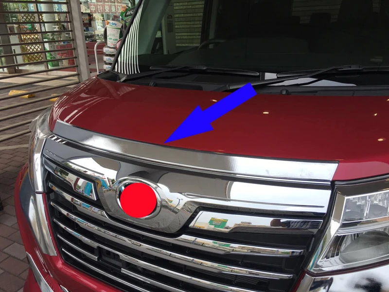For Toyota ROOMY 2016-2020 Front Hood Bonnet Grill Grille Bumper Lip Mesh Trim Cover Molding Car Styling Kit Sticker