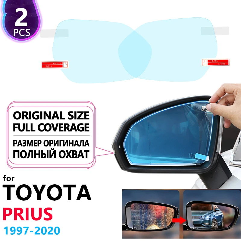 

Для Toyota Prius 10 20 30 50 C V Aqua 1997 ~ 2020 полное покрытие противотуманная пленка зеркало заднего вида противотуманные пленки непромокаемые аксессуары