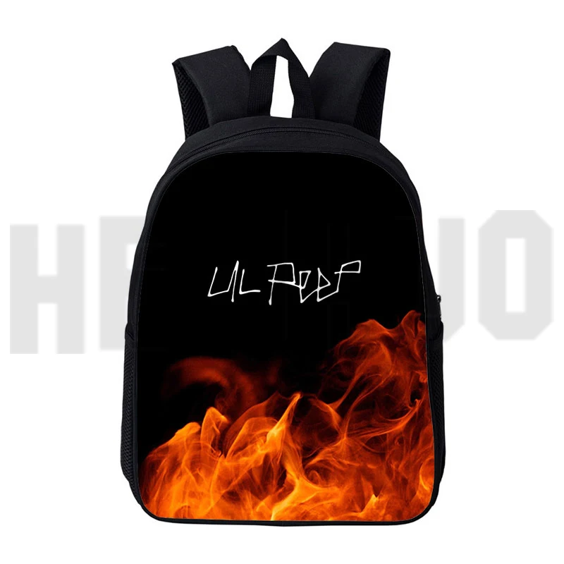 Sacs à dos 3D Lil Peep pour femmes et étudiants adolescents, cartables, mode, voyage, livre, salle de bain, T, 16 pouces