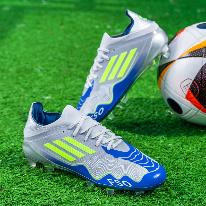 

Men Professional Fast Soccer Shoes Society Cleats High Quality Sneaker Football Shoes Outdoor Football Field Boots Long Spikes