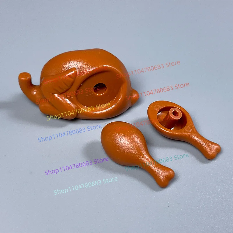 MOC اللبنات البسيطة تركيا الغذاء التجمع نموذج الحلي الكرتون الرسوم المتحركة لعب للأطفال هدية جمع #4