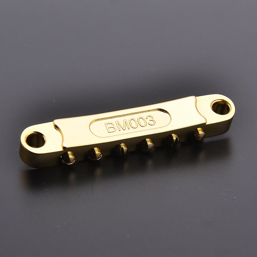 1 Set Original Genuine IBZ Quik Change III Tune-O-Matic Electric Guitar Bridge And Tailpiece ( Gold )