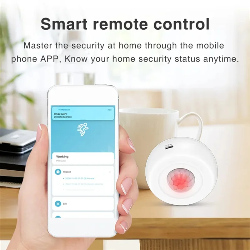 

Всенаправленный детектор APPLIA-360 градусов, Wi-Fi, PIR-датчик, поддержка Alexa и Google для обеспечения домашней безопасности