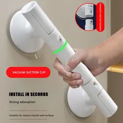 Fashion Anti Slip Hand Grips Shower Tub Grab Handle Safety Bathroom Aid Bath Hardware Safe Handle Handrail Grip Rail