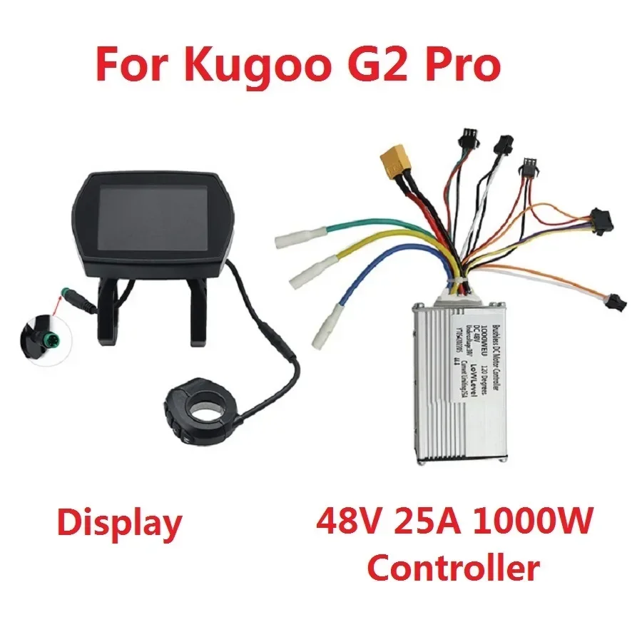 1000W 48V 25A Brushless DC Motor Controller With LCD Display Digital Meter for Electric Scooter KUGOO G2 Pro Controller Parts