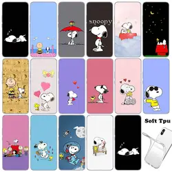 Cartoon S-Snoopys custodia per telefono per cani per Motorola Moto G04 G71 G73 G32 G34 G52 G8 G7 G9 G24 Power One Fusion Plus Soft Coque