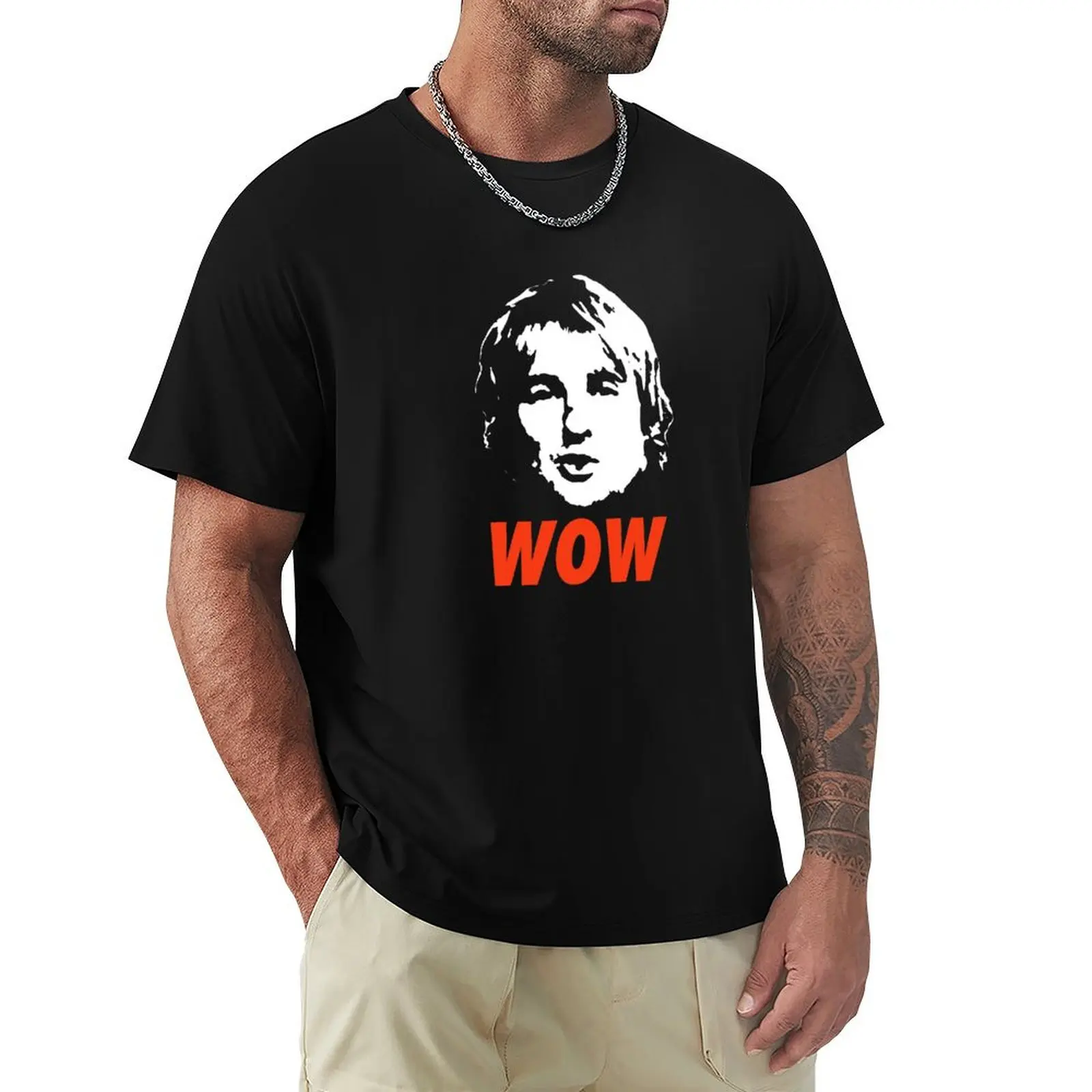 

Wow. It's Owen Wilson. T-Shirt boys whites oversized men workout shirt