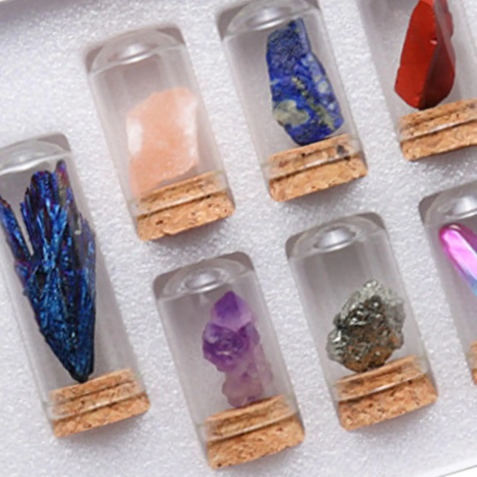 Nouveauté Collection de roches et minérales Kit d'éducation scientifique naturelle pour cadeau