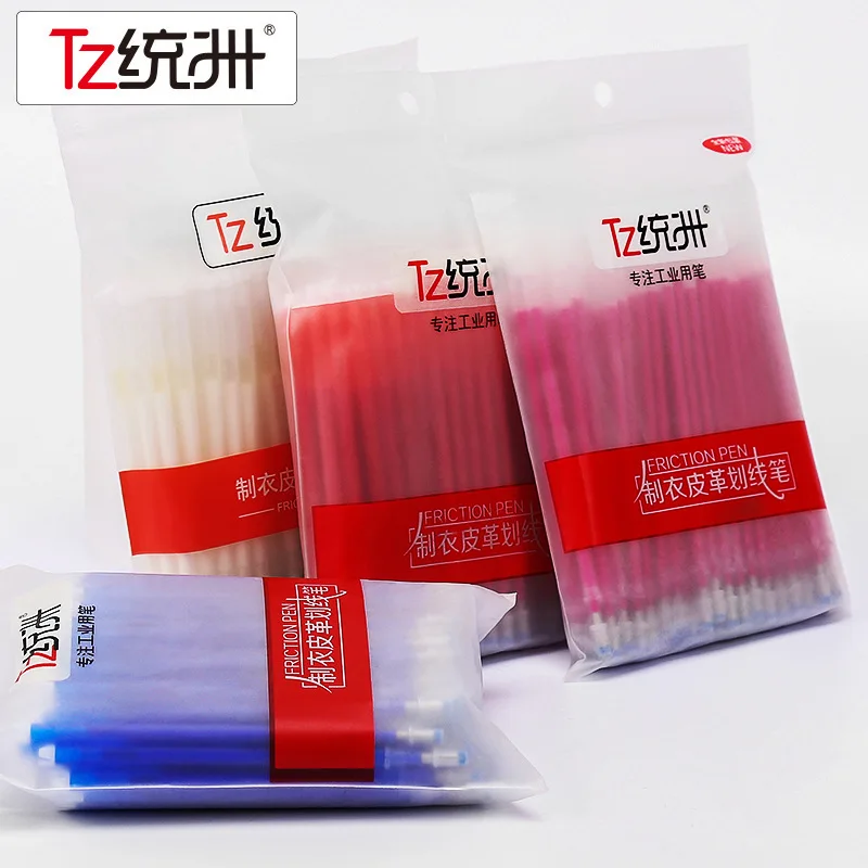 100pcs/Set Sewing Refill Beige White Black Blue Rose Red High Temperature Disappearing Special For Leather Clothing Marking Pen