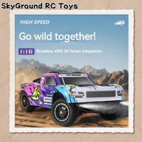 Haiboxing 1:14 Scale High-Speed Rc Car With Independent Electrically Adjustable Four-Wheel Drive Brushless Motor Udr Short Card