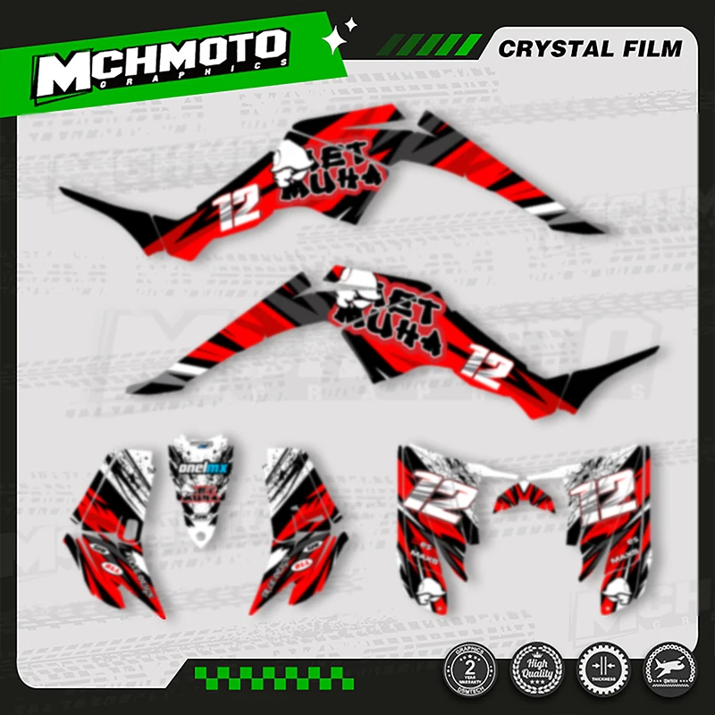 

MCHMFG For YAMAHA Raptor 350 2004-2014 Custom Team Motorcycle Graphics Background Decal Stickers Kits