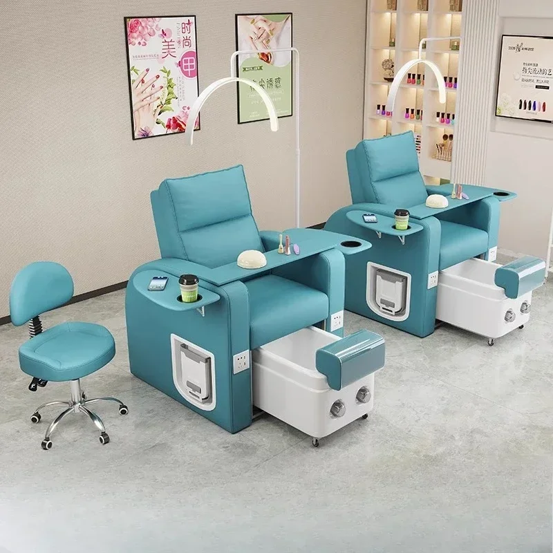Multifunctional manicure foot bath sofa nail salon customer-specific single pedicure foot massage eyelash electric sofa chair