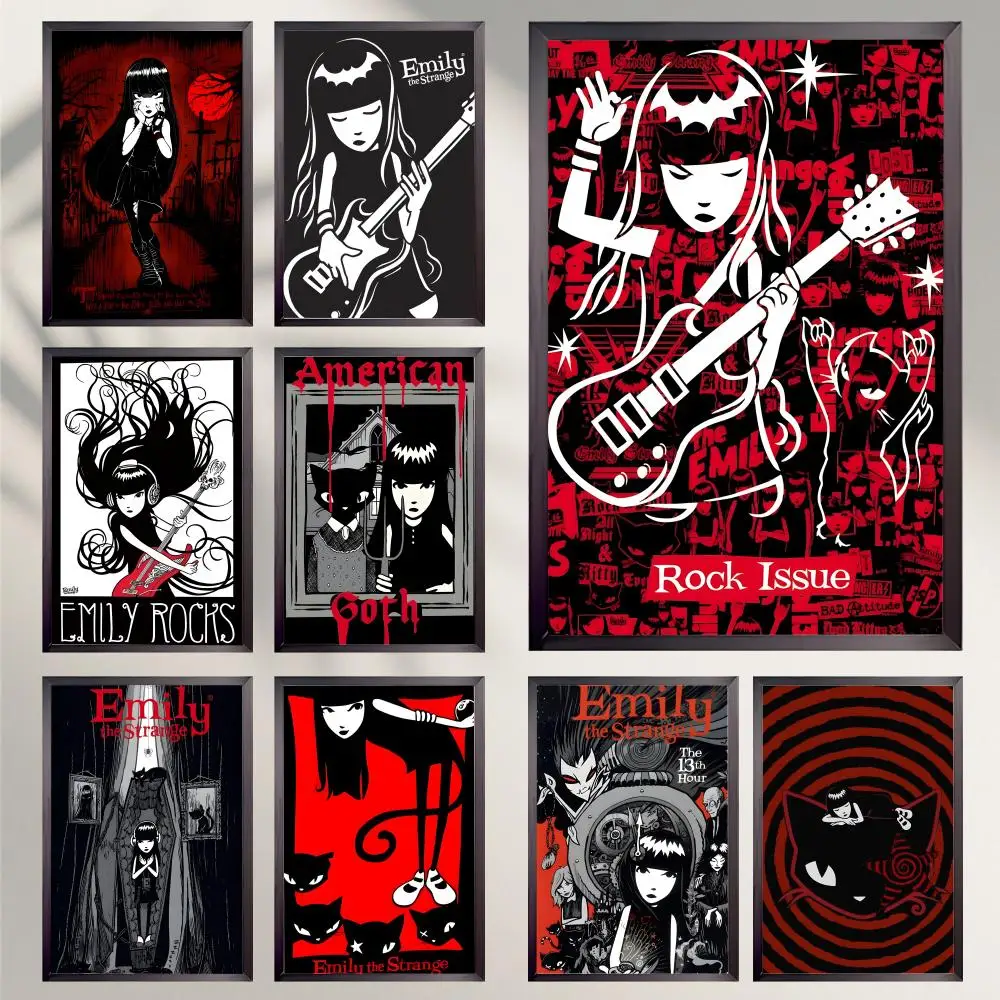 E-Emily Room the Strange Poster HD Versatile Waterproof Wall Decor Self Adhesive Perfect for Any Room & Ideal Gift