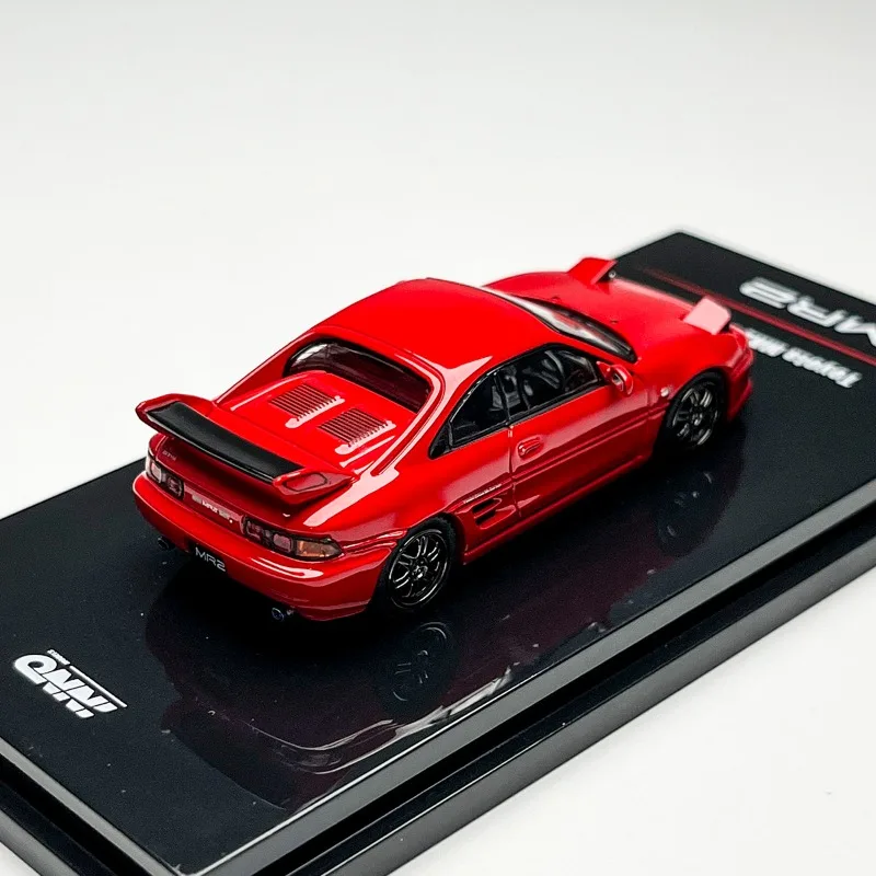 INNO 1:64 TOYOTA MR2 SW20 إصدار خفيف قابل للطي نموذج سيارة مصنوع من خليط معدني، لعبة للأولاد، هدية للأطفال، زخرفة مجموعة الكبار.