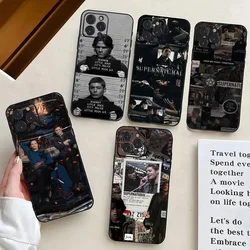 1PC Supernatural SPN Dean And Sam Phone Case Silicone Soft For iPhone 16 15 14 13 12 11 X XR Plus Pro Max Plus