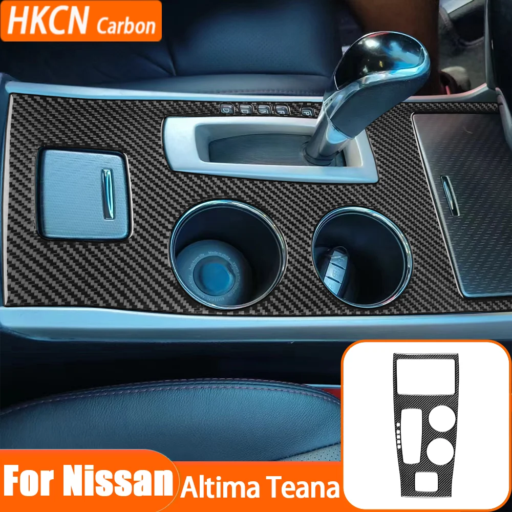 

Carbon Fiber Center Console Gears Shifter Panel Car Interior Accessories Trim Sticker Decals For Nissan Altima Teana 2013—2018