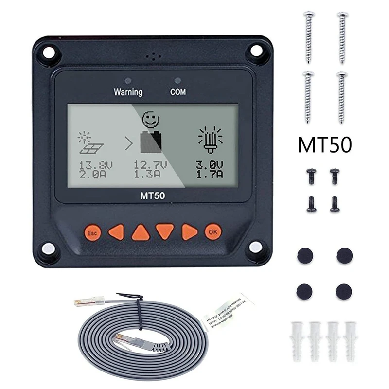 MT50 Remote Display For Tracer-AN Tracer-BN TRIRON XTRA Series MPPT Solar Controller And VS-BN PWM EPSOLAR